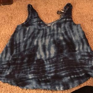 Cropped tie dye tank
